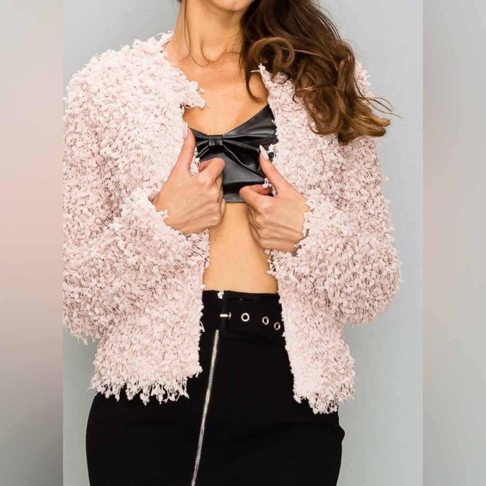 Pink Fringe Jacket